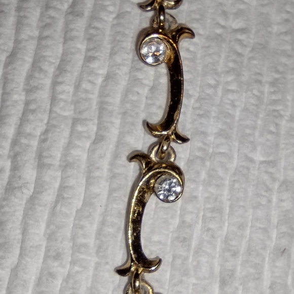 Vintage gold and diamond bracelet - Picture 6 of 16
